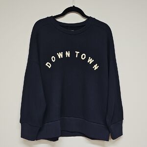 Madewell Downtown Sweater, Navy, Size Large, NEW